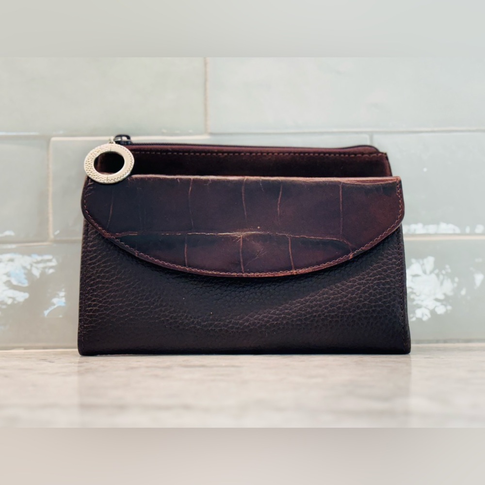 Brighton Crossbody Bag, brown leather/suede